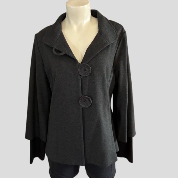 Joseph Ribkoff Dark Grey Jacket Style 183357 - Picture 3 of 15